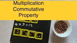 Multiplication Commutative Property - Hands On Activity | Math Multiplication Commutative Property