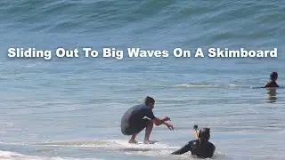 Skimboarding Glassy Waves In Newport Beach