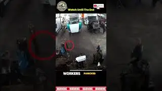 Gas Cylinder Goes Out of Control! Workshop Workers Run for Their Lives! #fails #news #viral #fyp