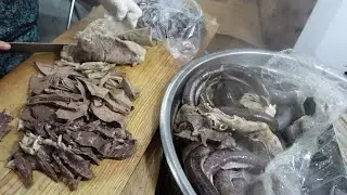 Корейская традиционная колбаса (пломбир) / корейская уличная еда