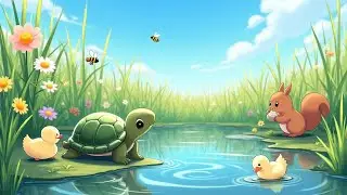 The Adventures of Timmy the tiny turtle becoming the hero of the pond | Story for kids | Fairy tales