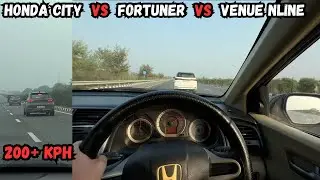 HONDA CITY VS FORTUNER VS VENUE N-LINE | 200 KPH ON EXPRESSWAY | HIGHWAY RACE | ADRENALPERFORMANCE