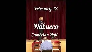 Opera Pro Cantanti performs Nabucco on February 23