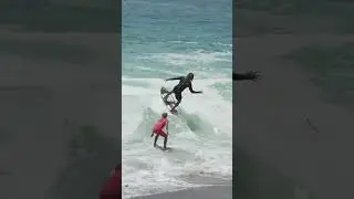 Skimboard Air GONE WRONG!! #shorts #shortsvideo #skimboarding