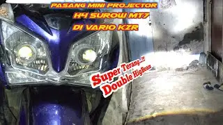 Pasang Mini Projector H4 Surow MT7 di Vario kzr