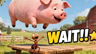 &ldquo;This Ant Tried to Stop a Giant Pig 😱😂 | Funny Animated Story&rdquo;