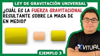 Ley de gravitación universal ejemplo 3 | Física - Vitual Universitario