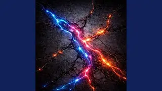 Neon Rain Over Concrete