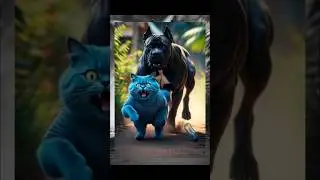 &ldquo;Jab Dogi Aaya&hellip; Blue Moti Cat Bhaagi Rocket Ki Tarah!&rdquo;😺#funny #shorts