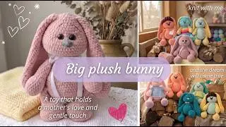 EN Big plush crochet bunny