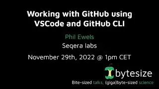 nf-core/bytesize: Working with GitHub using VSCode and GitHub CLI