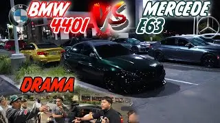 DRAMA‼️| Upgraded Turbo BMW vs Mercedes E63 for $1k *beef getting cooked* #bmw #mercedes