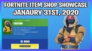 *NEW* CAUTION SKIN! (Fortnite Item Shop January 31st, 2020)