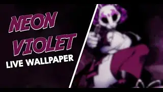Neon violet // live wallpaper / 4k