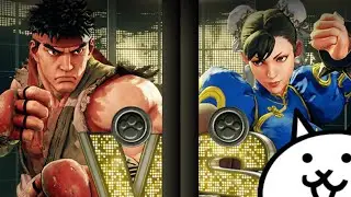 The Battle Cats Street Fighter Collaboration Base Theme!