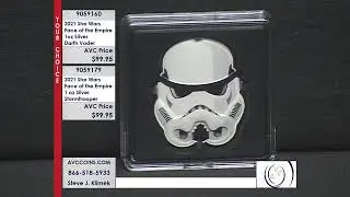 2021 Star Wars Face of the Empire 1 oz Silver - Darth Vader / Stormtrooper