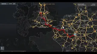 Trip From Mannheim (G) to Liverpool (GB) | Euro Truck Simulator 2