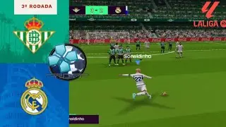 REAL BETIS x REAL MADRI PELA LA LIGA , SONALDINHO PRECISA MOSTRAR O QUE SABE NESSE JOGO #psp #PESPSP