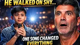 He Walked Onstage Shy&hellip; One Elvis Song Later, Simon Was Speechless 😭👑