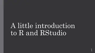 R Programming Introduction: Variables