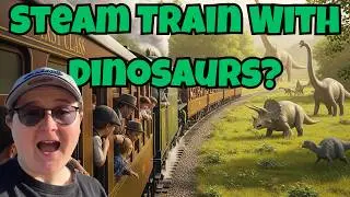 First Class Steam Train... With Dinosaurs?! | The Extinct Express Experience