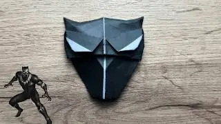 Origami Black Panther Mask Tutorial 🐾 | Marvel-Inspired Paper Mask For Superhero Origami World