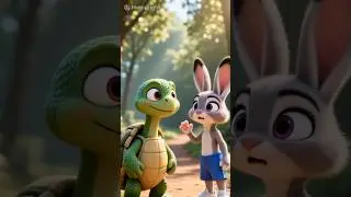 A Rabbit 🐰 And Turtle 🐢Running Challenge | Rabbit And Turtle #shorts#short#viral#trending