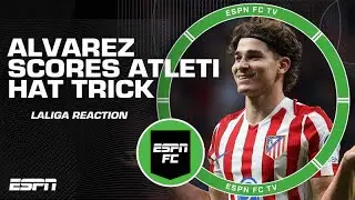 'CRAZY GAME!' 🤯 Alvarez HAT TRICK! ⚽ Atletico Madrid 3-2 Rayo Vallecano | LaLiga REACTION! | ESPN FC