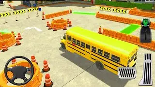 City School Bus Parking Simulator - High School Bus Driving and Parking 2021 | Android Gameplay