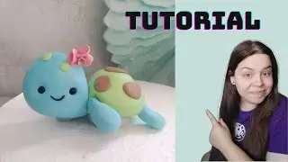 How to make a fondant TORTOISE cake topper - Como hacer una tortuga de fondant