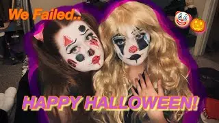 Drinking and Doing Halloween Makeup *Fail*