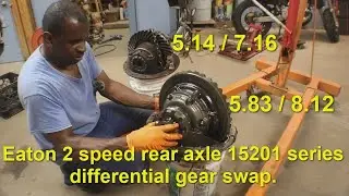 How to swap a Eaton 2 speed rear differential gear set.