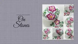 PAINTING SIMPLE FLOWERS ON STONES | Rock Painting Tutorials | Beginners | Aressa1 | 2020