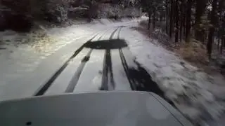 HE21Sラパン　2WD雪道ドライブ