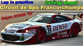 GT7|Toyota Supra GT500'97|WTC 800PP Spa tune|V1.61