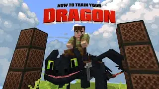 Minecraft Note Block Tutorial - How To Train Your Dragon (Test Drive)