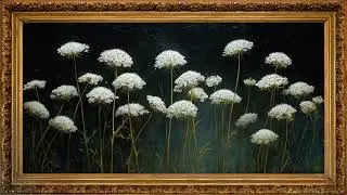 10 pictures frame tv art slideshow 4K | Vintage art tv floral | Cafe vibe music