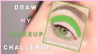 DRAW MY MAKEUP CHALLENGE WITH MY FRIEND ALLY I Collab w/ AllyBrianne