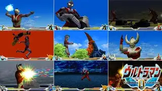 【FE0】ウルトラマン Fighting Evolution 0 全特殊技集【必殺技】