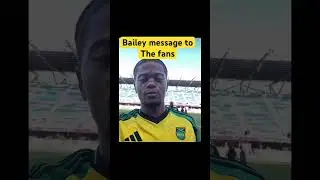 Leon Bailey message to the reggae boyz fans dem. #soccer #reggaeboyz #goldcup #leonbailey