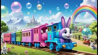 Giggly Train in Bubble Land &ndash; A Colorful 3D Cartoon Adventure Full of Laughter and Floating Fun 🚂✨🫧