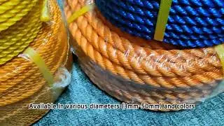 suppliers plastic bale rope 3 Strands Twisted Polyethylene Packaging Rope PE