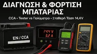 Τεχνική ανάλυση 🔋 μπαταριών | Διαγνώσεις | Τέστερ ή Πολύμετρο;😰