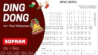 DING DONG &ndash; Lagu Natal Paduan Suara (SOPRAN) | Arr. Paul Widyawan | Choir Practice