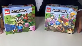 LEGO 21164 & 21177 Minecraft. Korallenriff und Creeper Hinterhalt. Es wird wild!