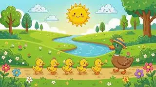 Five Little Ducks Went Out One Day! 🐥 Mama Duck’s Big Adventure | Kids Cartoon