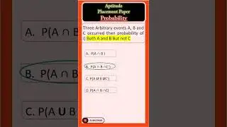#11 - Probability | IT Placement | Aptitude | #placement | #itplacement | #viralshorts | #viralshort