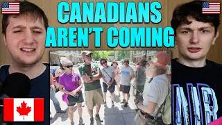 Americans React to U.S. Starving for Canadian Travellers