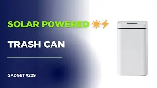 This Smart Trash Can Uses Solar Power ☀️🗑️