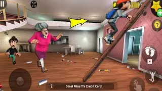 Scary Teacher 3D - Новое обновление: тролль мисс Т упала лицом вниз, так весело! Часть 5362 #scar...